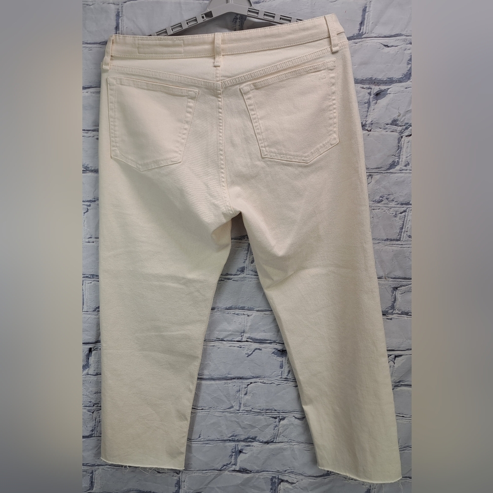 rag & bone Women's Dylan Baggy Boyfriend Jeans In Ecru Size 30 - Picture 12 of 16